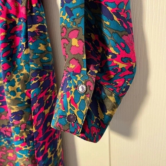 Britt Ryan Silk Printed Dress Size Small EUC - Picture 7 of 9